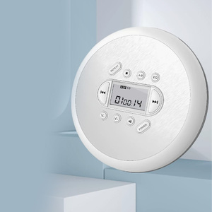 Reproductor de CD Portátil Redondo en Oferta, Inalámbrico con Bluetooth 5.0, Pantalla LCD, Recargable, Reproductor de Audio USB para el Hogar y Aprendizaje de Idiomas - Product Image 2