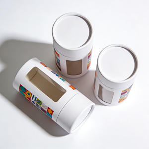 Factory Direct Custom Size Paper Cylinder Canister With Clear <b>Window</b> Durable Cardboard Packaging Box - Product Image 2