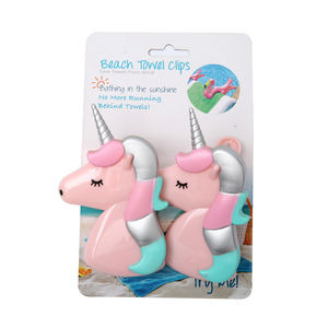 Groothandel Custom Personaliseren Dier Vis Flamingo Papegaai Eenhoorn Shell <span class=keywords><strong>Plastic</strong></span> Handdoek Clips Strandlaken Clip Voor Strand Stoelen - Product Image 6