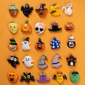 El Festival de Halloween comienza con momias fantasmas encanto de resina para fundas de teléfono basura DIY pinza de pelo zapato flores accesorios Decoración - Product Image 3
