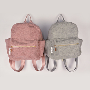 Peludo <span class=keywords><strong>Minnie</strong></span> Felpa Niños Mochila escolar Rosa Dibujos animados Mini Felpa Teddy Mochila de terciopelo - Product Image 1