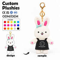 Peluches Douces en Boîte Mystère OEM ODM, Jouet de Collection Animal Mignon, Porte-clés Peluche Personnalisé pour Cadeaux, Vente en Gros et au Détail