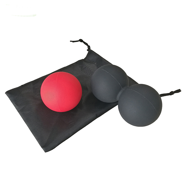 Силиконовые физиотерапевтические двойные массажные мячи для Лакросса с пользовательским логотипом