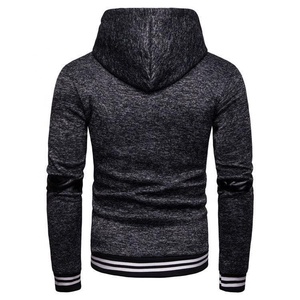 New Wholesale Casual Sport Color Block <b>Zipper</b> Long Sleeves <b>Hoodie</b> low Price <b>hoodie</b> for men - Product Image 4