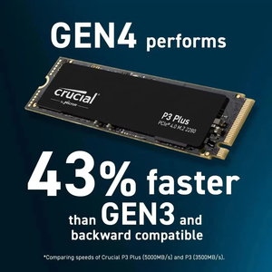 Crucial P3 Plus NVMe M.2 2280 SSD PCIe Gen4 3D NAND Disco duro interno de estado sólido para escritorio 500GB 1TB 2TB 4TB 5000 MB/s - Product Image 4