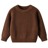 Pull Brocart Neutre pour Bébé Garçon et Fille, Vêtement de Noël, Logo Personnalisé, Automne Hiver, 1 Pièce