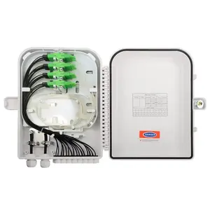 FTTH Equipment Wall Mount Outdoor Plastic Type 4 6 Core ATB FTTH Access Fiber Optic Distribution Terminal Box