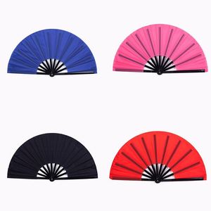 High Quality Custom 35Cm Bamboo Folding Kungfu Clack Portable Painted Hand <b>Fan</b> for Festival and Halloween - Product Image 4