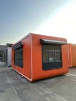 Maison mobile en acier de 20 pieds, design moderne, certifiée CE, type Apple Cabin, préfabriquée, modulaire, en conteneur, pour bureau à domicile, hôtel