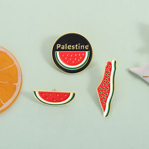 เข็มกลัดโลหะเคลือบรูปแตงโมสุดสร้างสรรค์สำหรับผลไม้แนวน่ารักสำหรับเป้และแจ็คเก็ตขายส่ง - Product Image 2