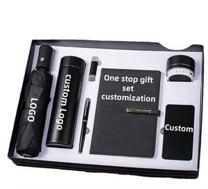 Custom Logo Luxury Business Anniversary <b>Gift</b> Set Stainless Steel Promotional Bottle Umbrella-<b>For</b> Father's Day Graduation Low MOQ - Product Image 5