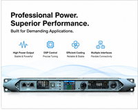 Amplificateur de puissance de classe D AOFO 6500W 2 Ohm avec DSP Dante, amplificateur à haute sortie pour équipement audio de subwoofer