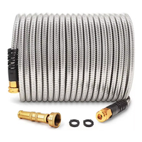 Tuyau d'arrosage en PVC certifié ANSI, tressé en acier inoxydable 304, 3/4'', anti-abrasion, couleur personnalisée, pression 15 bars