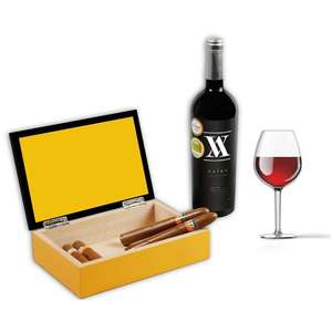 Caja de Cigarros de Cedro Española de Alta Calidad, Hecha a Mano con Laca de Lujo, Acabado Brillante, Personalizable en Dos Colores, Humidor de Cigarros de Cedro - Product Image 5