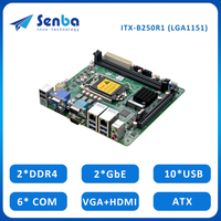 Carte mère Socket 1151 Dual Lan DDR4 10USB VGA HD1.4 ATX 170x170mm Carte mère Mince Mini Itx Carte mère