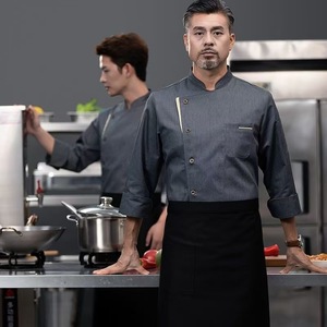 Chaqueta de Chef para Restaurante, Manga Larga o Corta, Uniforme de Trabajo para Cocina de Hotel, Cafetería, Panadería, Ropa de Chef para Cocina Rápida - Product Image 2