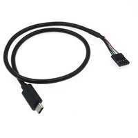 50CM USB 2,0 Micro 5 pines/Mini 5 pines tipo-c macho USB hembra a 9 pines hembra 2,54 USB Header PCB placa base Cable