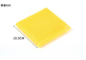 Brosse à vaisselle personnalisée en éponge de silicone TPR, éponges en caoutchouc réutilisables de qualité alimentaire sans BPA - Product Image 2