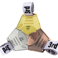 Médaille de puzzle personnalisée 6 pièces finition sport métal médaille marathon été course médaille fabricant avec conception libre