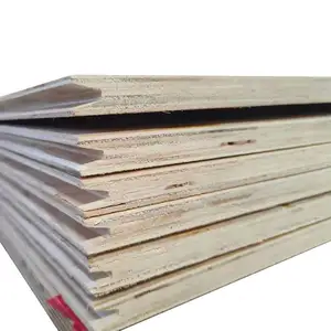 PU Paper Overlaid Plywood 3.7mm Cheap Price Groove Plywood