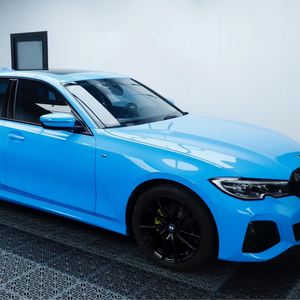 Rollos de envoltura de vinilo <span class=keywords><strong>para</strong></span> coche de mascotas autocurativos azules de helado de alta calidad al por mayor <span class=keywords><strong>para</strong></span> coche - Product Image 1