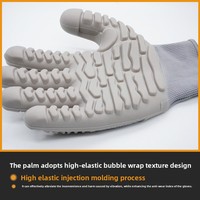 Gants TPE anti-choc pour le forage dans les mines de charbon, les scies électriques et la protection contre les impacts des objets lourds et les vibrations