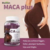 Gummies de Maca Noire Racine de Maca Noire pour Améliorer la Vitalité Masculine Fesses Plus Grosses pour les Femmes Riche en Acides Aminés Minéraux et Vitamines