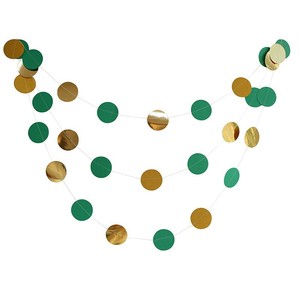 Guirlandes de bannières colorées pour fêtes, drapeaux en papier circulaires, décorations suspendues pour la remise des diplômes, le Nouvel An, le Ramadan, réutilisables, imperméables, pour l'intérieur - Product Image 2