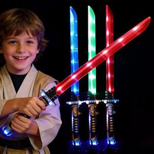 New Glowing Samurai Sword Kids' <b>Toy</b>: Flash Gravity-Sensing Sound & Light Multicolor Sword Hot-Selling Wholesale Item - Product Image 5