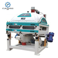 PinYang TQSF120*2 Machine de déstonage et de nettoyage de graines à double corps, haute efficacité et durable, pour riz paddy