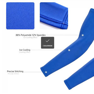 Ademend op maat gemaakt sport-icesilk textiel UV-zonbescherming verkoelende compressie armbrace cover lange mouwen oversleeve - Product Image 3