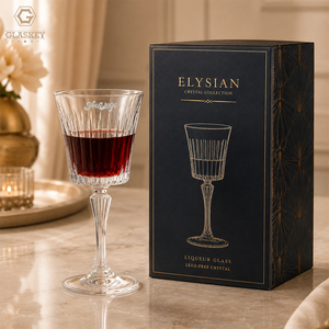 <span class=keywords><strong>Verre</strong></span> à vin vintage en cristal sans plomb à nervures, flûtes à champagne à long pied, verres à vin classiques à pied pour la dégustation - Product Image 1