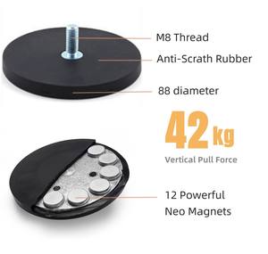 Dia.88 magnete rivestito in gomma a sgancio rapido per supporto Mini tetto auto Starlink - Product Image 1