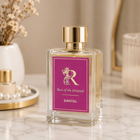 Parfum de Luxe en Bois de Santal Arabe en Gros pour Femmes et Hommes, Parfum Floral Boisé à la Rose Longue Durée, Marque Privée OEM Personnalisée