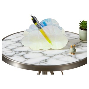 <b>Acrylic</b> <b>Storage</b> Box Cloud Shape Transparent Desk Organizer For Stationery Makeup Brush Holder 18x5.5x12 Cm - Product Image 1