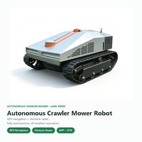 Tondeuse à gazon robotisée entièrement automatique avec télécommande intelligente, navigation GPS, électrique, à braquage zéro