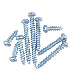 M1 M1.2 M1.4 M1.6 M2 M2.2 M2.3 M2.5 M3 Blue zinc plating Pan Head Cross Recessed Self Tapping Mini Screws For PC Appliances