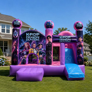 Château gonflable commercial K-pop Demon, château gonflable <span class=keywords><strong>de</strong></span> dessin animé, structure <span class=keywords><strong>de</strong></span> saut gonflable pour location, fête en plein air - Product Image 5
