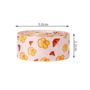 Ruban gros-grain écologique imprimé à motifs floraux et de personnages, <span class=keywords><strong>color</strong></span>é, pour emballage cadeau, collection printemps-été, de la marque MSD Factory - Product Image 5