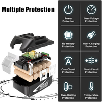Nouvelle batterie au lithium de remplacement pour outils électriques Makita 18 volts BL1860B BL1860 BL1850 BL1850B BL1840 BL1830 18V 6.0Ah