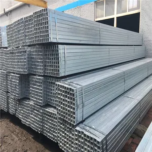 Hot Dipped Galvanized Gi Steel Pipes Pre Galvanized Rectangular Welded Iron Tube Schedule 40 80 Pipe With Square Gate Design