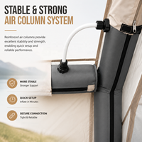 Tente de camping familiale gonflable automatique en tissu Oxford imperméable et robuste, grande capacité, pour l'extérieur