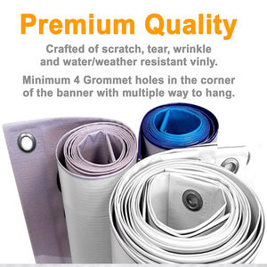 لافتة إعلانية خارجية مرنة قابلة لإعادة الاستخدام مقاومة للماء من البي في سي الثقيل بألوان كاملة مخصصة 13 أونصة و18 أونصة - Product Image 4