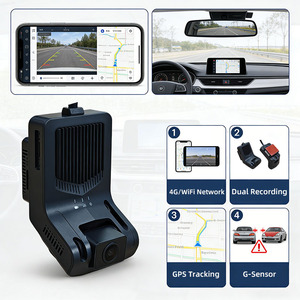 Perekam Video Mobil WiFi Grosir 4G AI Dual Lens Dashcam <span class=keywords><strong>2</strong></span> Kanal Video Langsung Pelacakan GPS Layar TFT - Product Image 6