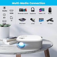 Mini projecteur LCD LED populaire projecteur de poche de cinéma maison avec résolution 480p petit projecteur cadeau projecteur N1 en vente