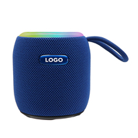 Petit haut-parleur Bluetooth portable avec lumières, alimentation Type C, Bluetooth 5.4, entrée AUX, entrée carte TF, sans fil, cadeaux pour la maison
