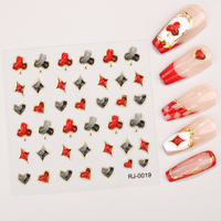 Autocollants 5D en gel souple gaufré pour ongles, breloques de créateur de haute qualité, motifs de pierres précieuses, pour nail art – Vente chaude
