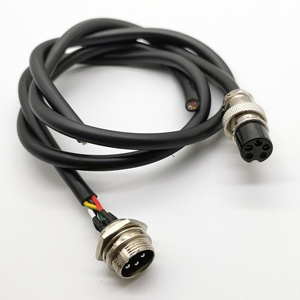 M12 2-6 Pin Cable de señal de aviación macho/hembra enchufe GX12 chaqueta de PVC para cámara de coche DVR Video electrodomésticos uso electrónico - Product Image 2