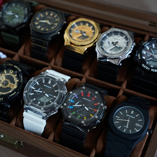 Watch GA2100 GM 40mm Quartz Sport Luxury Fashion Analog-Digital Display 20m Water Resistant Rubber Band 20mm