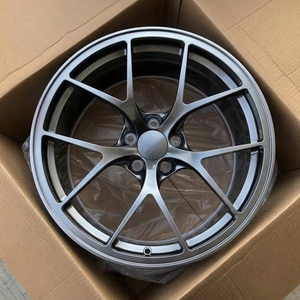 Jantes en alliage forgé de style FI-R 17-19 pouces 5x112 5x114.3 Noir mat pour VW Wheel CC Passat Golf R <span class=keywords><strong>Arteon</strong></span> Jetta - Product Image 2